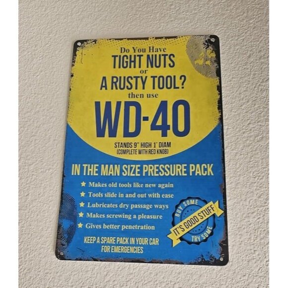 New Room Man Cave Art Decorations Metal Sign Wall Decor Tin Sign - Picture 1 of 1